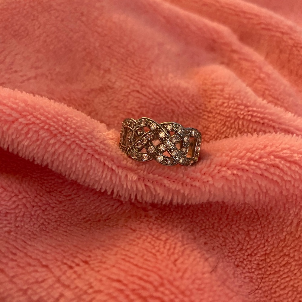 Beautiful Costumes Ring with Clear stones